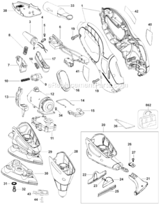 Part Location Diagram of 148354-03 DeWALT Bit Clip
